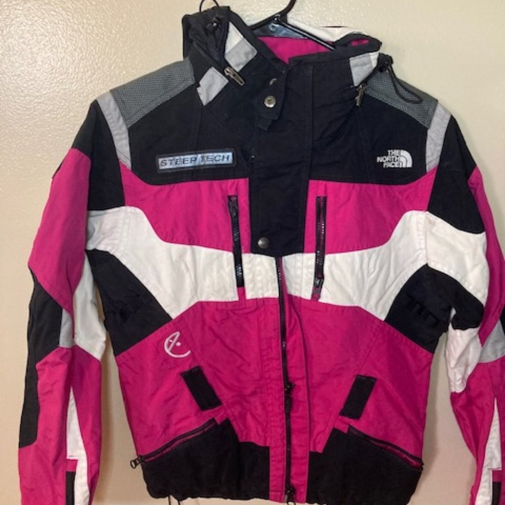 North Face Steep Tech - Small/Petite Womens, Pink, White, Black